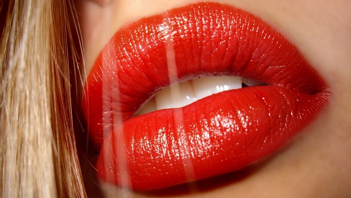 Close-up of Red Lips