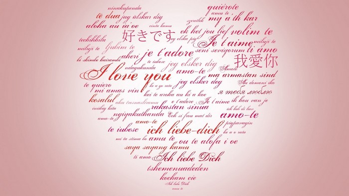 Love in Different Languages Heart
