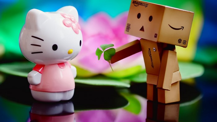 Hello Kitty and Danbo Amazon.co.jp with Clover