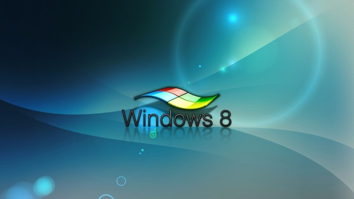 Windows 8 Logo with Abstract Background