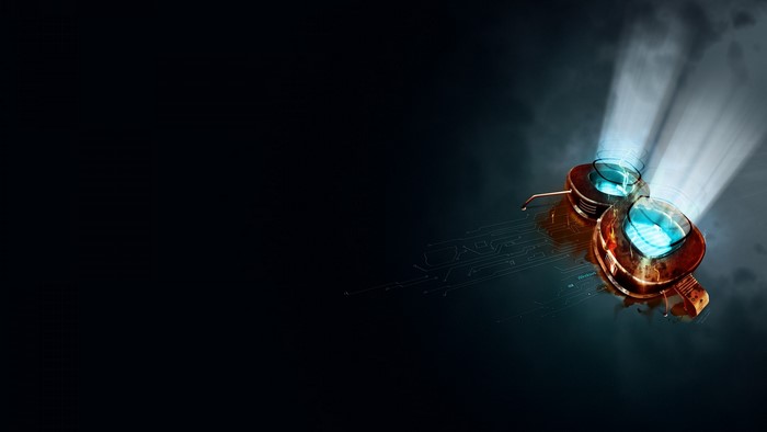 Steampunk Goggles with Blue Light