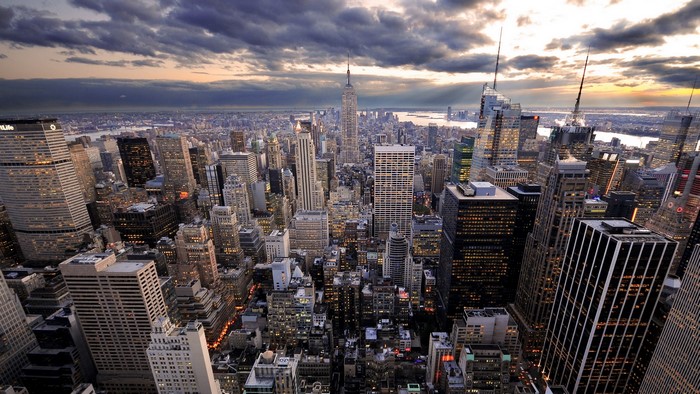 New York City Skyline at Dusk