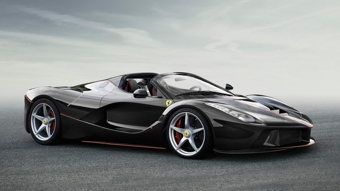 Black 2017 Ferrari Laferrari Spider