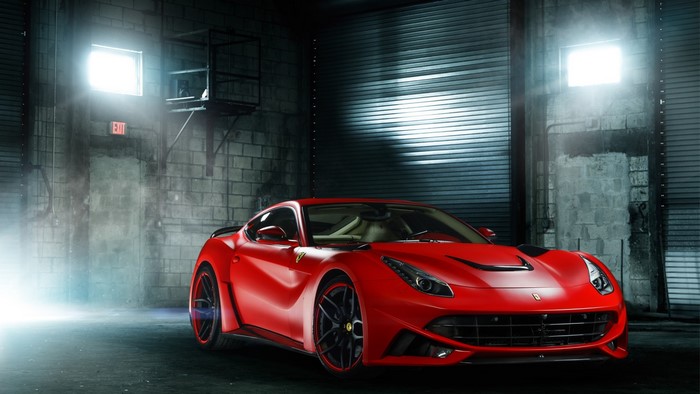 Red Ferrari F12berlinetta Wide Body
