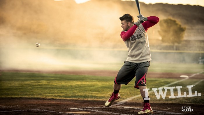 Bryce Harper baseball player batting