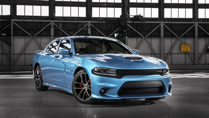 Blue Dodge Charger RT Scat Pack sedan