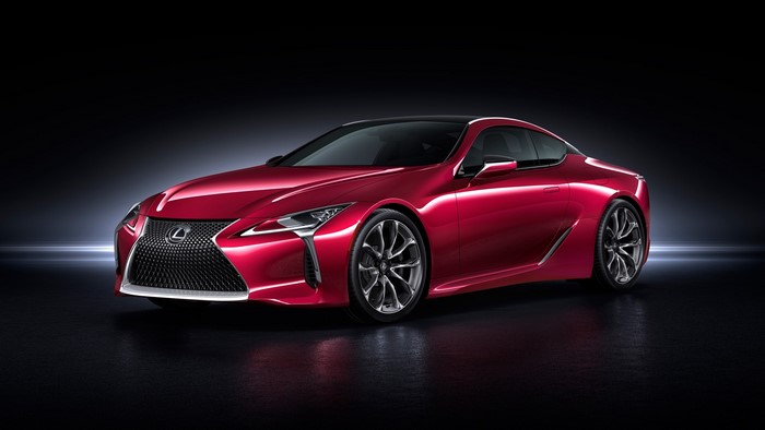 Red Lexus LC 500 Coupe