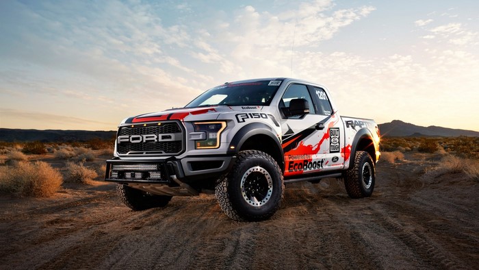 Ford F-150 Raptor off-road truck in desert