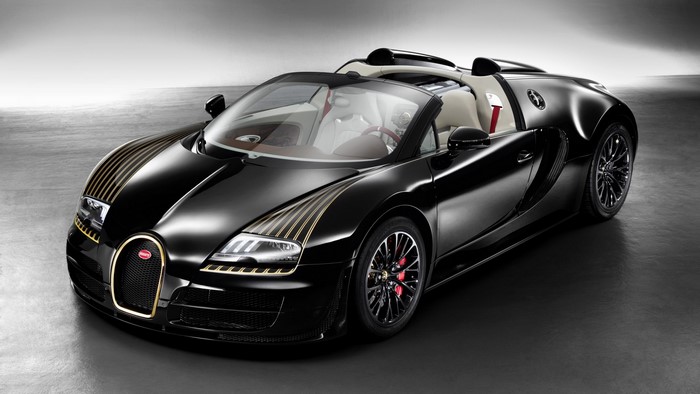 Black Bugatti Veyron Grand Sport Vitesse