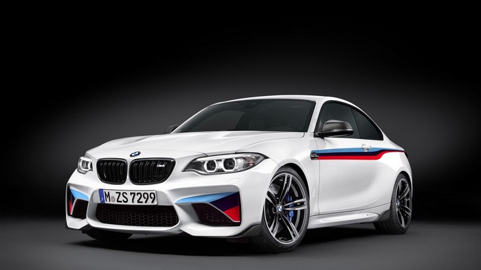 White BMW M2 Coupe with M Performance Parts