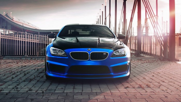 Blue BMW M6 Hamann
