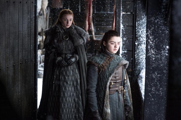 Sansa Stark and Arya Stark from Game of Thrones