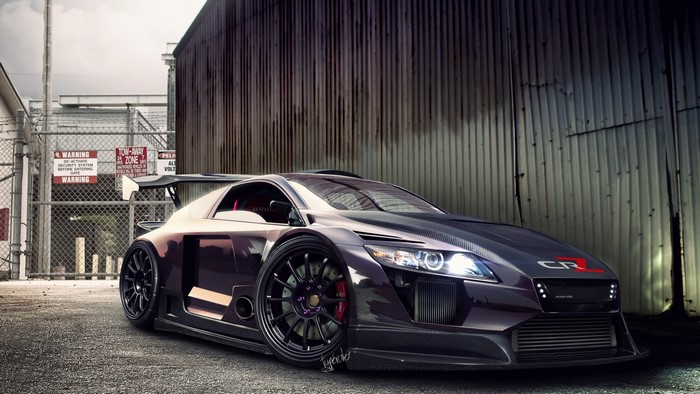 Modified Honda CR-Z sports car