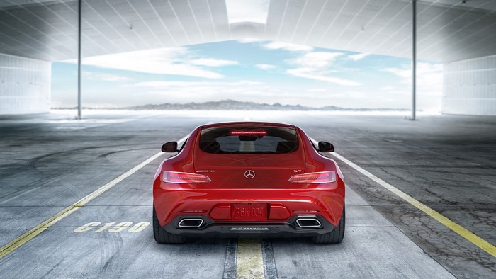 Red 2017 Mercedes-AMG GT S parked outdoors