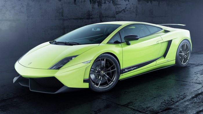 Lime Green Lamborghini Gallardo LP 570-4 Superleggera