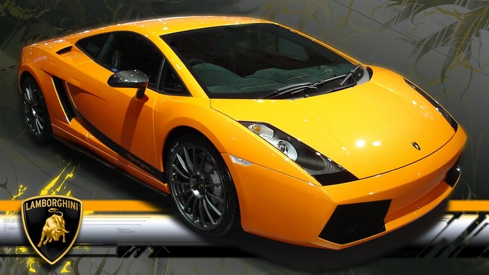 Orange Lamborghini Gallardo Super Trofeo Stradale