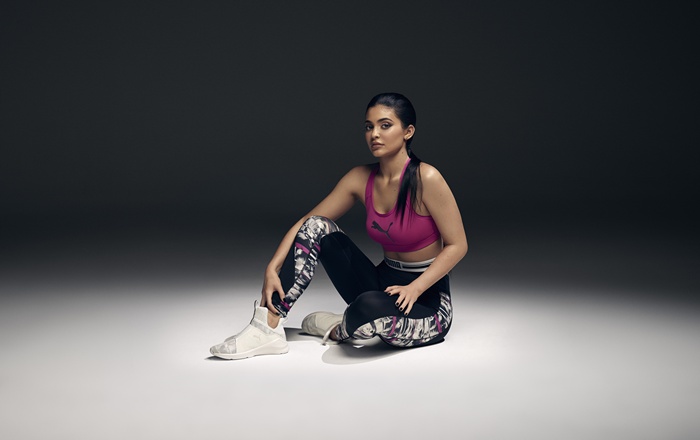 Kylie Jenner in Puma Fierce 4K