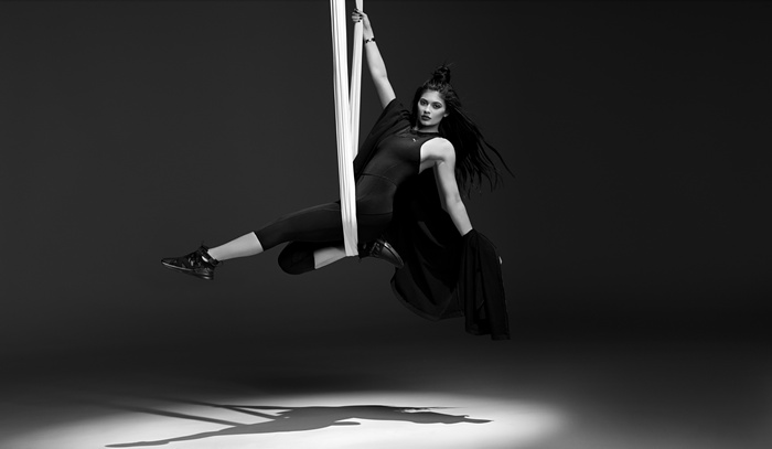 Kylie Jenner in Puma Fierce photoshoot