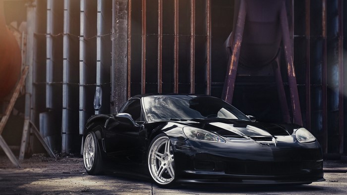 Black Corvette Z06