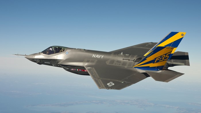F-35 Navy Fighter Jet in Flight
