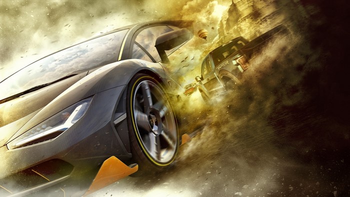 Lamborghini Centenario and Ford Raptor racing
