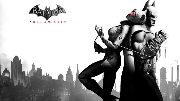 Batman and Catwoman from Batman: Arkham City