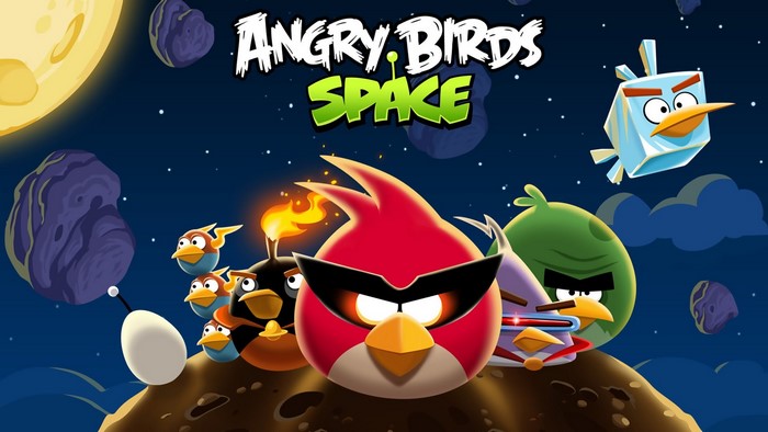 Angry Birds Space Game Title Screen