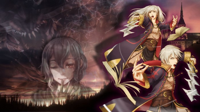 Fire Emblem characters with a monster and a castle