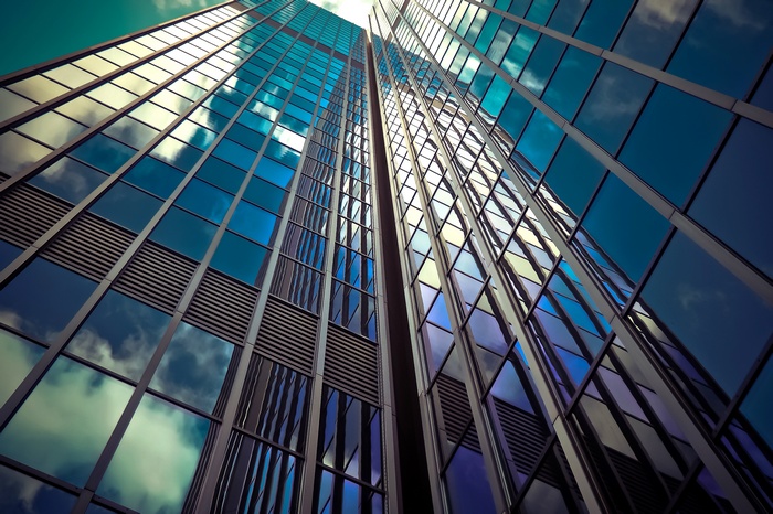 Glass Skyscraper Office Building