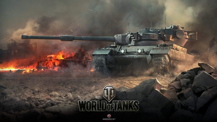 Conqueror Tank from World of Tanks in battle