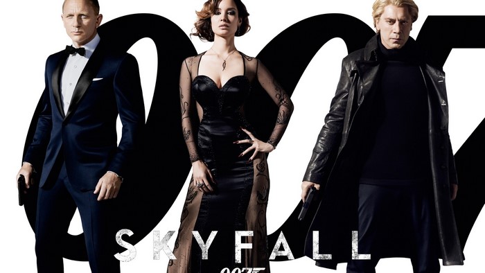 James Bond and villains from Skyfall