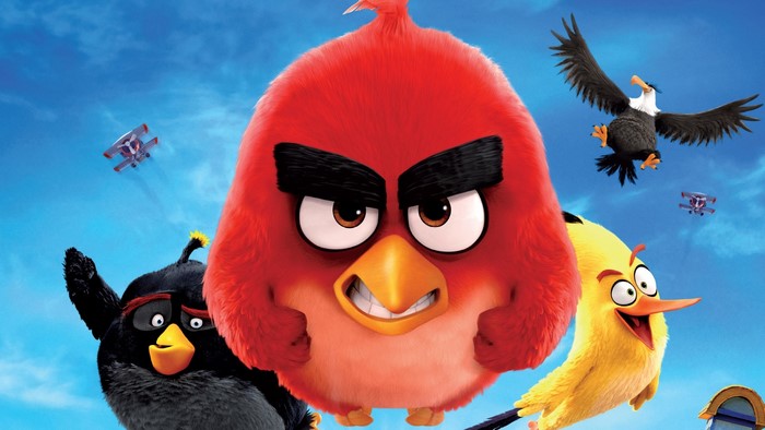 The Angry Birds Movie Red, Chuck, Bomb, and Eagle