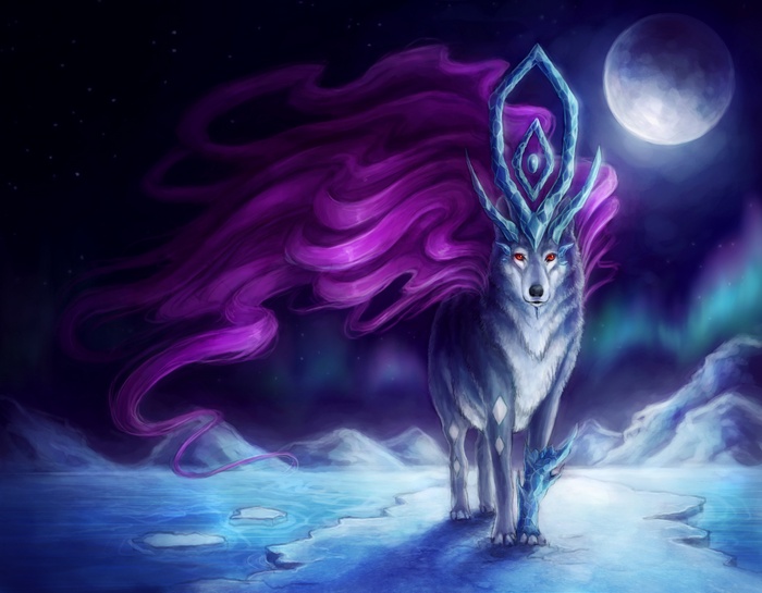 Suicune from Pokemon artwork