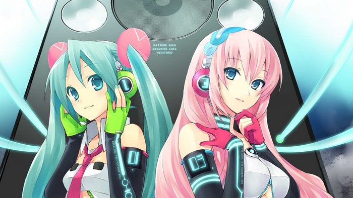 Hatsune Miku and Megurine Luka
