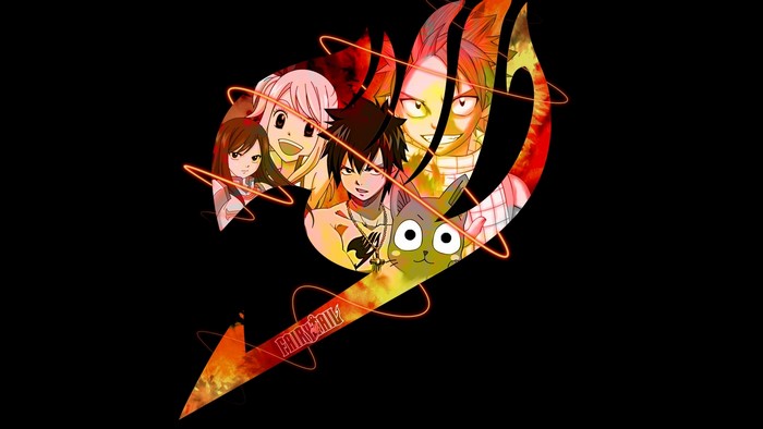 Fairy Tail Logo with Characters