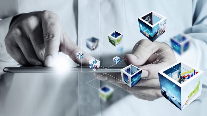 Innovation Technology Cubes on Tablet