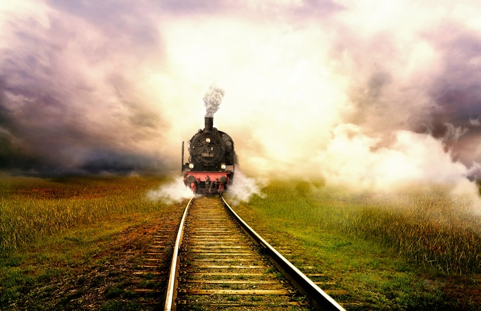 4K, Train, Railroad