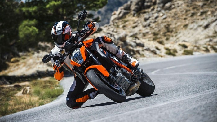 KTM 1290 Super Duke motorcycle on a road