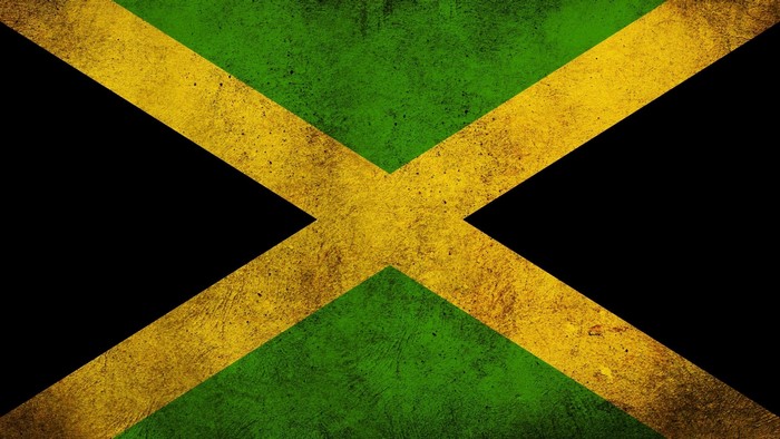 Jamaica Flag Grunge Texture