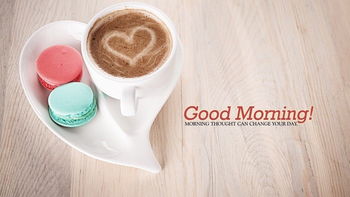 Good Morning Coffee and Macarons