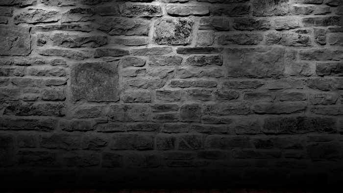 Stone Bricks Wall with Wooden Floor