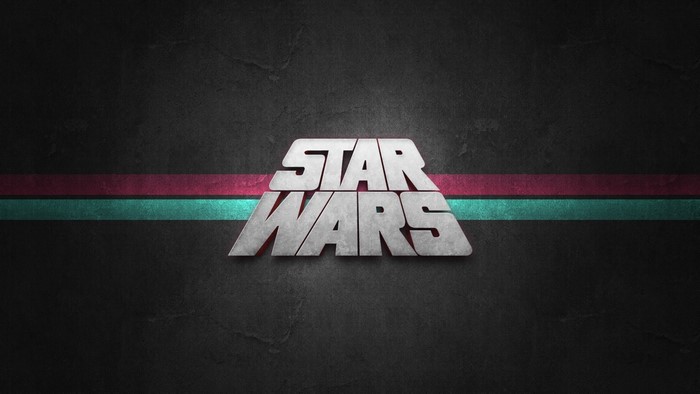 Star Wars Logo with Stripes