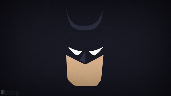 Minimalist Batman illustration