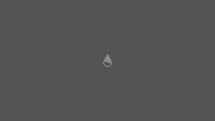 Minimalist flat water drop logo