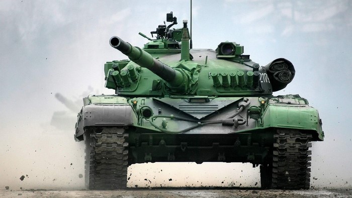 M84 Army Tank in motion
