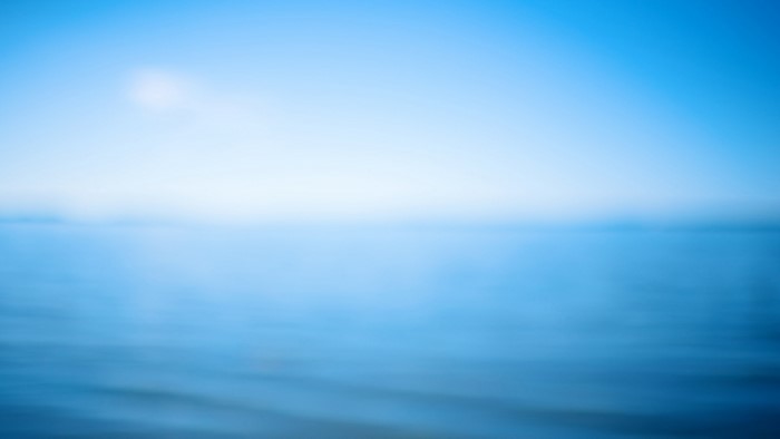 Blurred Blue Ocean and Sky