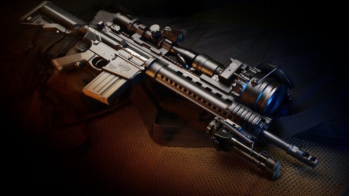 M16 Rifle with Scope and Bipod