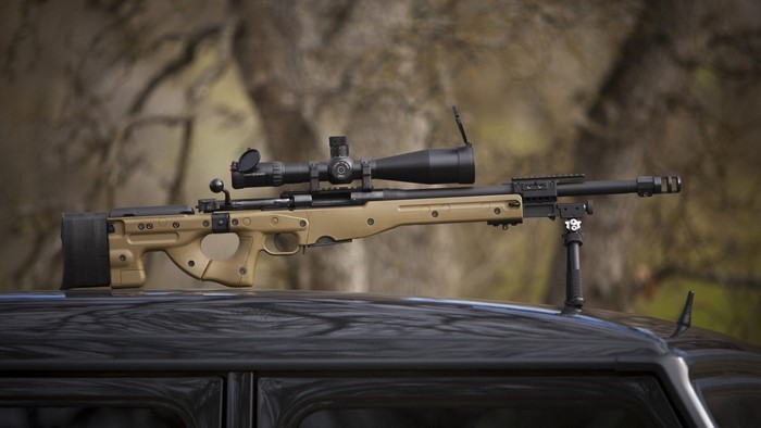 Sniper Rifle on a Vehicle