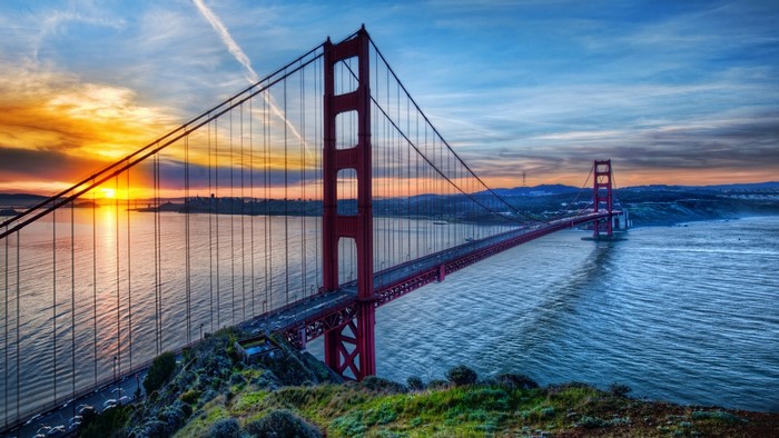 Golden Gate Bridge at Sunset