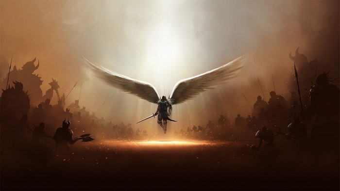 Warrior Angel in Battle